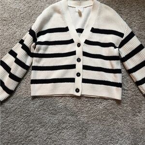 H&M Striped Black and White Women's Sweater